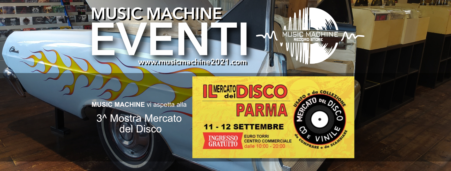 3^ Mostra Mercato del disco a Parma – MUSIC MACHINE Record Store